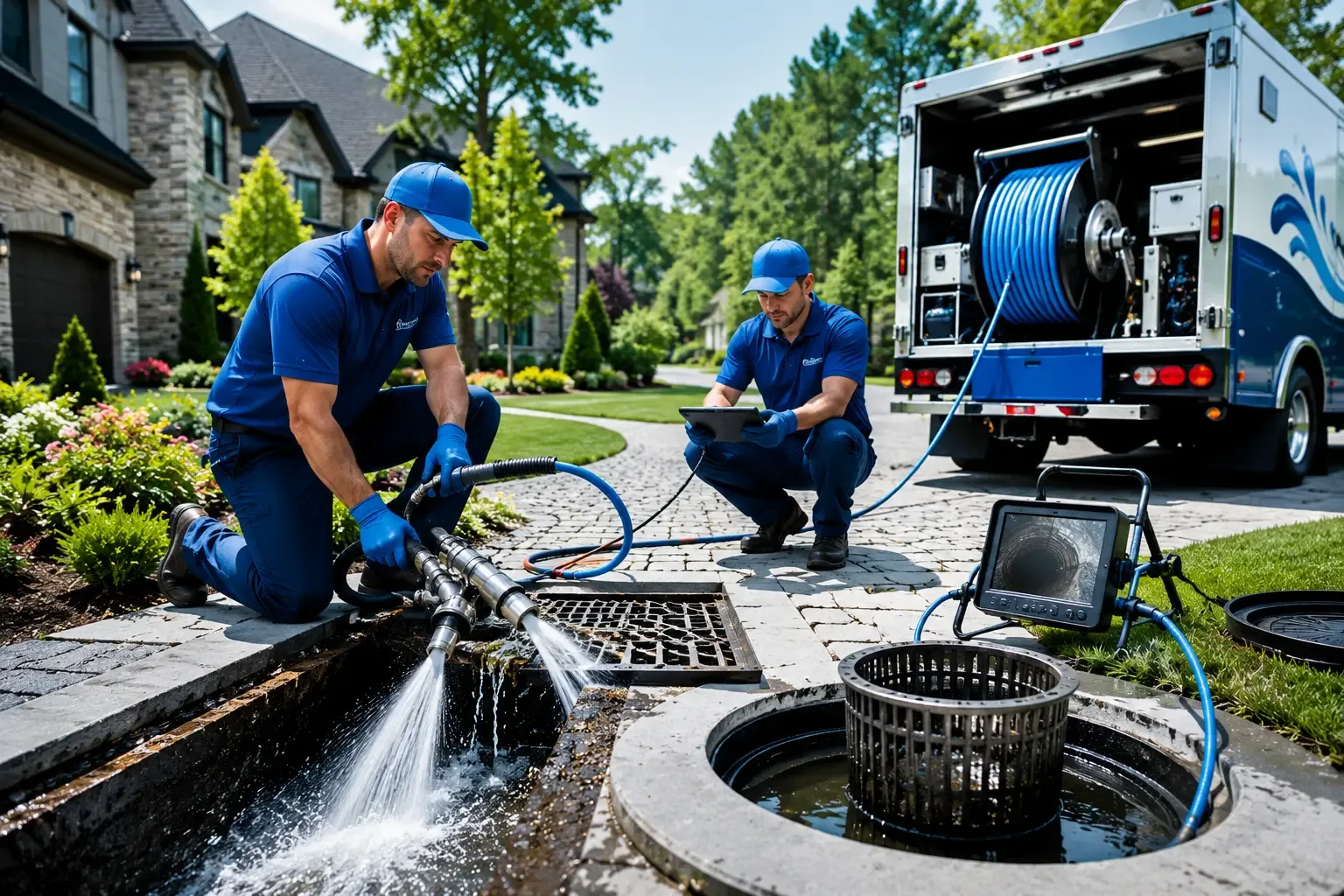 Local outdoor drain cleaning professionals in Newton Center, MA